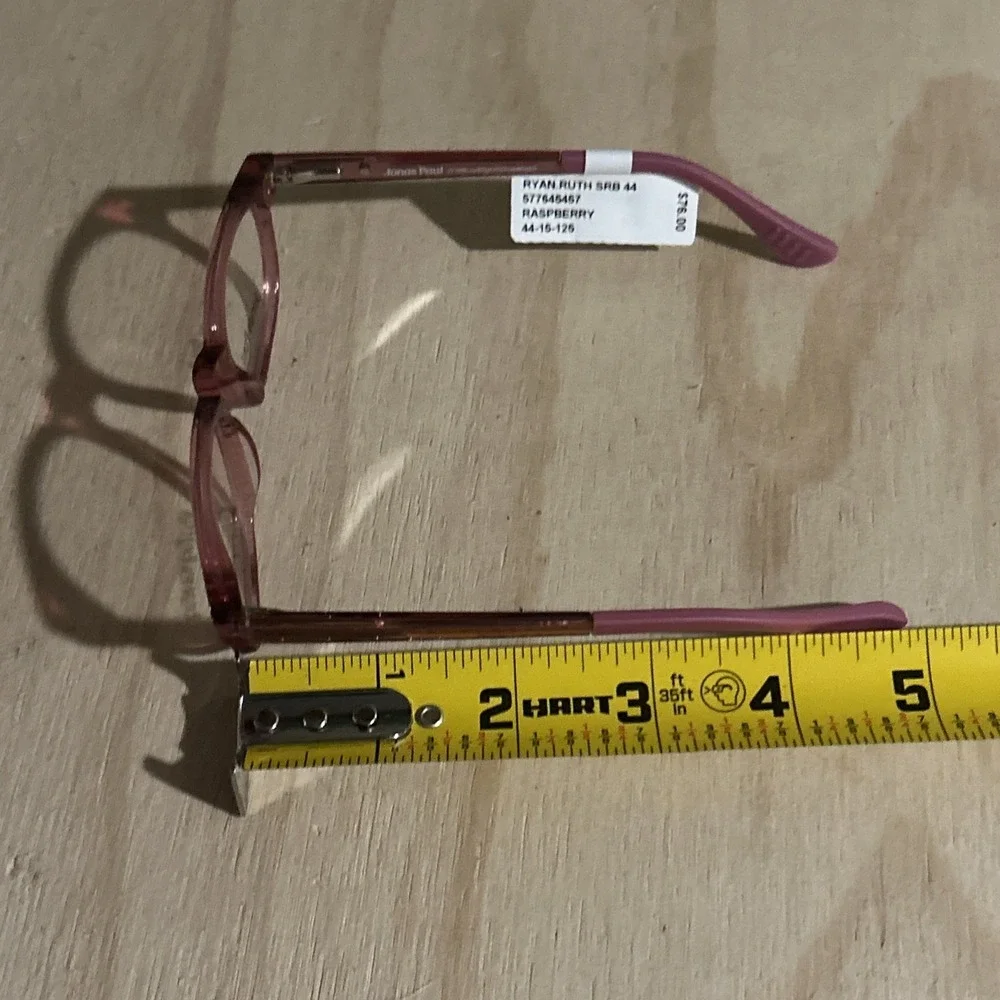 Jonas Paul Ryan Ruth Raspberry Eyeglasses Frame 44-15-125 NWT